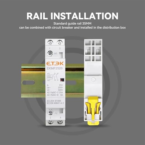 Contacteur AC modulaire pour securiser l'automatisation monophase 25A - 4
