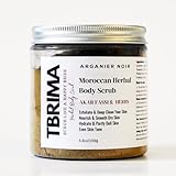 Aker Fassi Tbrima Moroccan Herbal Body Scrub Blend of Herbs and Poppy petals to Exfoliate, Purify and Even Skin Tone.