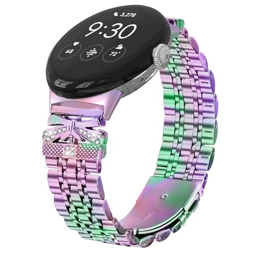 AsohsEN ���^���o���h Google Pixel Watch 3 41mm�Ή� ���߉\ �G���K���g �J�W���A�� �X�|�[�c ���X�g�o���h �����p�X�g���b�v Google Pixel Watch 2 ���f�B�[�X �����Y, One Size, ����, �W