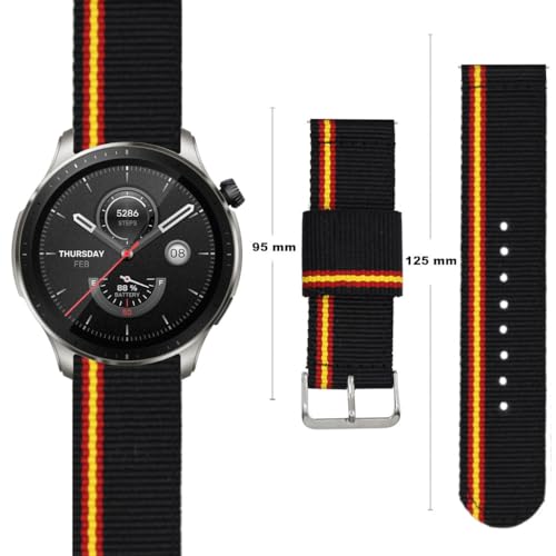 ESTUYOYA, Watch Strap 22mm Compatible with Amazfit Bip 5/Balance/GTR 4/GTR 3 Pro/GTR 3/GTR 2/GTR/GTR 47mm/Stratos 3 - Image 4