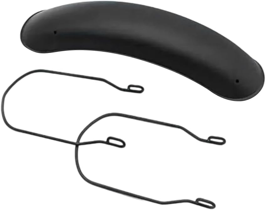 MACHSWON Motorbike Front Mudguard, Black Metal Vintage Motorcycle Fenders, Compatible with 15-17'' (381-431.8mm) Rims, 1 pc