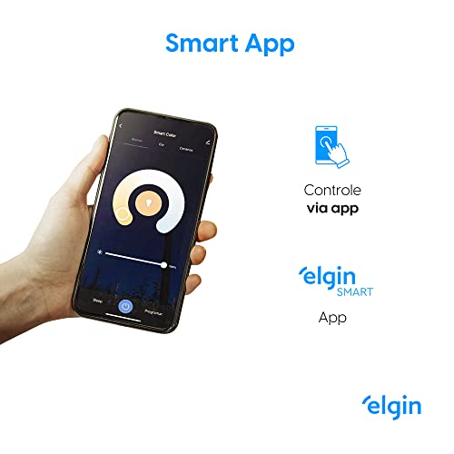 Luminária Inteligente 24W 3000-6500k Wifi Elgin Quadrada de Embutir compatível com Alexa e Google Ho