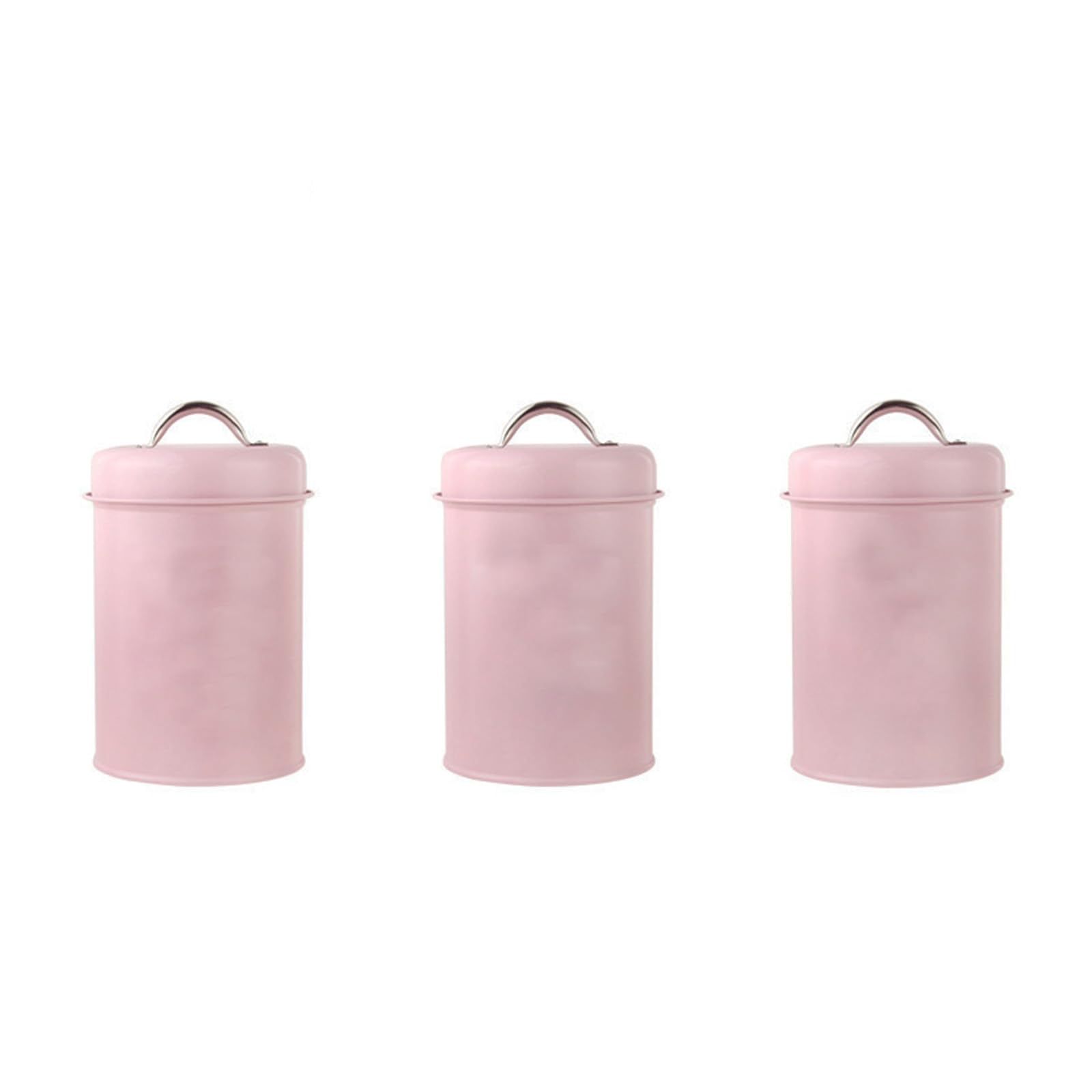 Tsophreniq Of 3 Iron Storage Containers for Kitchen Use 1200ml Capacity Canister for Coffee Organization Rustproof Storage Jars Teas Coffee Sugar Jars