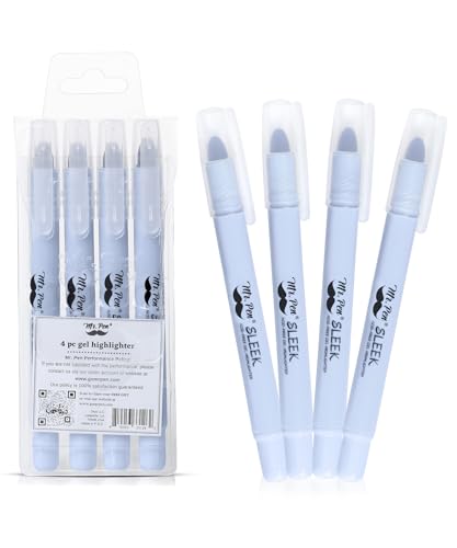Mr. Pen- No Bleed Gel Highlighters, Lavender, 4 Pack