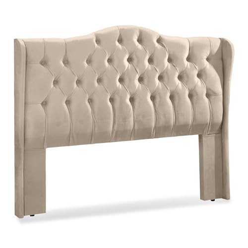 Cabeceira Capitonê 160cm Para Cama Queen Fixação Box Dubai - LH Móveis (Pavia Cappuccino)