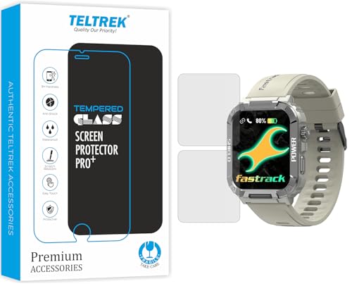 Image of Screen Protector Compatible With Fastrack Limitless Valor Smartwatch, Full Hydrogel TPU Screen Guard not a Tempered Glass (Pack of 2)