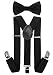 Nice Shades Combo Pack Suspenders & Bow Ties Black