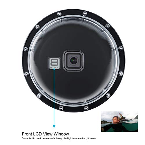 image for SOONSUN Dome Port for GoPro Hero 8 Black, 147 Feet Underwater Dome Len