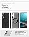 Spigen Ultra Hybrid MagFit Designed for Galaxy S25 Edge Case [Fast Wireless Charging/Magnet for Galaxy], [Anti-Yellowing] (2025) - Frost Black