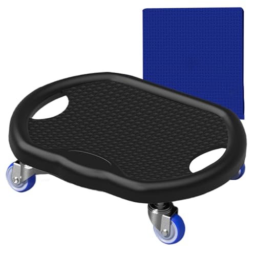 Ab Roller, Core Trainer Board, Silent Wheel Design, Non-Slip Mat ingår, styrka träningsutrustning, perfekt för helkroppsträning, tummy fettbränna, hemfitness, gym träning
