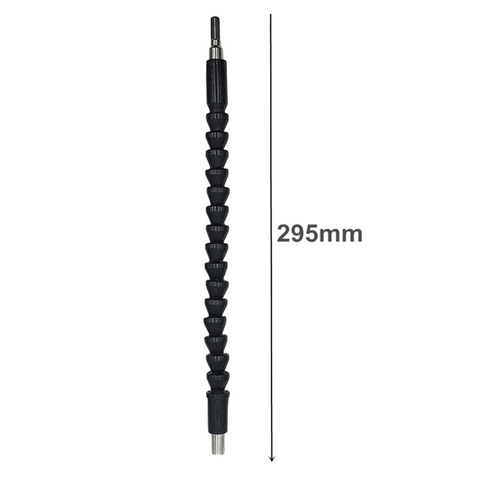 Flexible Bohrer-Verlängerung, Flexible Schraubendreher-Verlängerung, flexibler Bohrerhalter, Sechskantschaftspitze, weich, for elektrische Schraubendreher, Snake Adapter Connect Extender(Black,1PC)