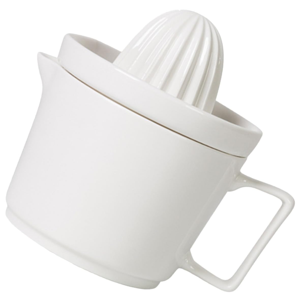 iplusmile Exprimidor Manual de Cerámica para Limón y Uva Diseño Ergonómico y Filtro para Residuos Adecuado para Bares y Tiendas de Frutas