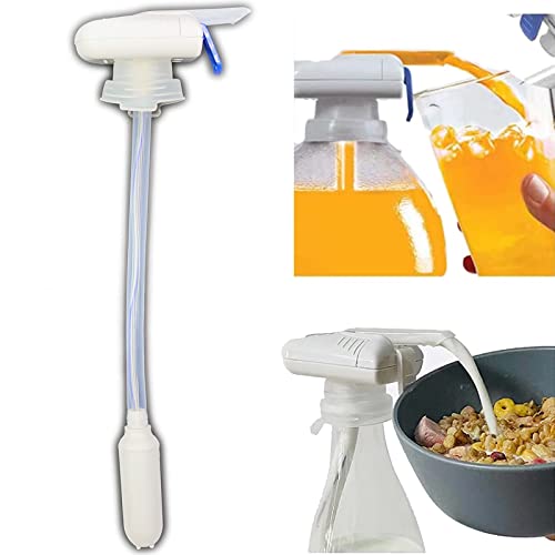 Image of Electric Automatic Tap, Adjustable Size Milk Drink Dispenser for Fridge Gallon, Anti Overflowing Faucet Straw Set, Beer Beverage Dispenser, Easy Operation, Prevent Overflow for Outdoor kitchen Home