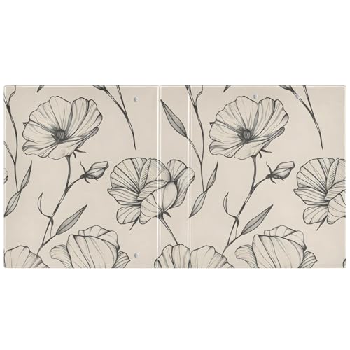 Image of 3 Ring Binder Floral 1.5 inch Binders Three Ring Binders with Clipboard