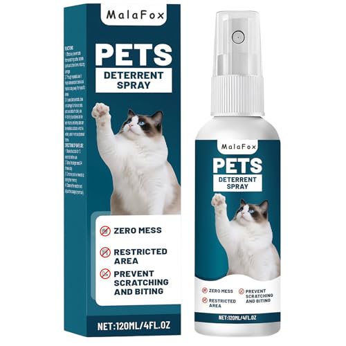 O Cat Deterrent Spray for Indoor & Outdoor Use – Natural No-Alcohol Cat Repellent to Prevent Scratching on Furniture, Sofas, Rugs, Curtains & Plants – Safe Training Spray for Cats & Kittens.