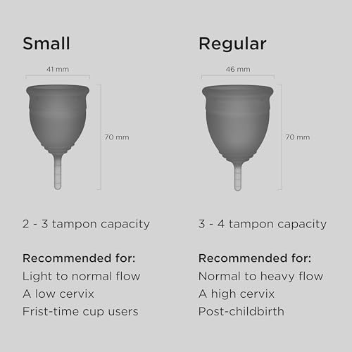 Image of Saalt Soft Menstrual Cup, Reusable Period Cup with Carry Bag