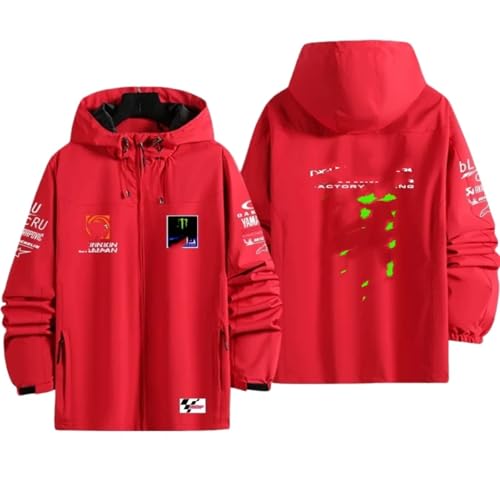 [LIOOLLO] F1 ����^���� ���[�X�`�[���E�F�A �O�b�Y �R���{���[�V���� �p�[�J�[ �W���P�b�g �����O�� �t�H�~�Ή� �����ԏC����ƒ� ���[�J�[�R�[�g �o�C�N���C�f�B���O�W���P�b�g [���s�A���i]