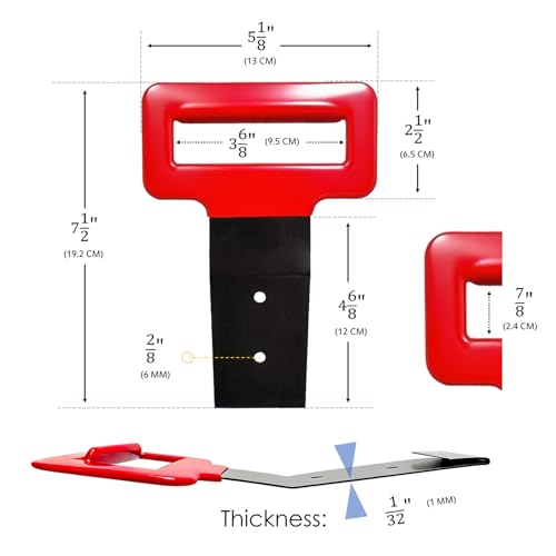 QMARK Window Belt Molding Remover Tool, Black Powder-Coated Metal with Red Soft Grip Handle, Universal Fit by QMARK - Image 3