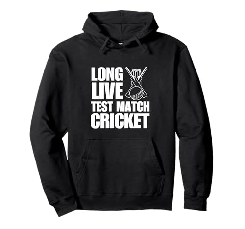Test Match Cricket England India Pakistan Cricketer Pullover Hoodie