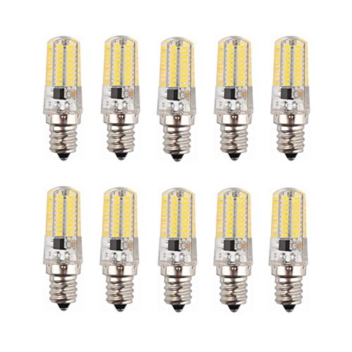 Incandescent Bulb Equivalent 240-260LM AC200-240V 10-Pact Warm White Cool White LED Corn Bulbs E14 Base 72-SMD 3014 3W 30W (Color : Cool Whtie) Cover