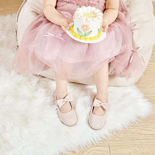 Image of Felix & Flora Toddler Flower Girl Dress Shoes - Girl Ballet Flats Party School Shoes Wedding