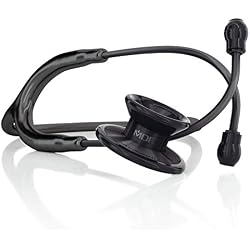MDF Titanium Lightweight Stethoscope, MD One Epoch, Black - Black | Dual head, Trusted since 1971, Lifetime warranty, Free-Parts-for-Life, Latex-free, For doctors, nurses, students, home health