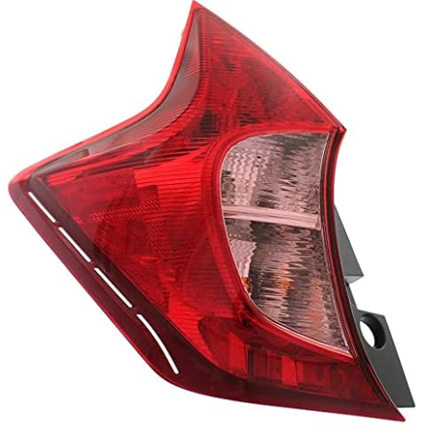 CarLights360: For 2014 2015 2016 2017 2018 Nissan Versa Note Tail Light Assembly Driver Side w/Bulbs DOT Certified For NI2800200 Cover