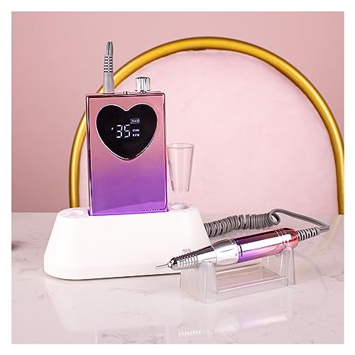 Torno de uñas con pantalla irregular y batería recargable de 35000 RPM 4