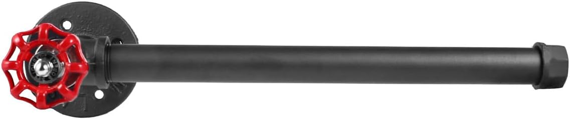 Creative Wall-Mounted Tissue Dispenser Black Iron Water Pipe Toilet Paper Holder Bathroom Organizer Industrial Style