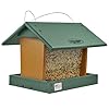 Poly Hanging Hopper Bird Feeder Large Hanging Bird Feeder for Outside Outdoors Amish American Made Turf Green Cedar