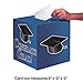Creative Converting Graduation Card Holder Box, Congrats Grad, True Blue , One size -