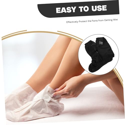 1 par de fundas impermeables para zapatos contra la lluvia, unisex, gruesas y duraderas, antideslizantes, para motocicleta y bicicleta, talla S miniatura 6