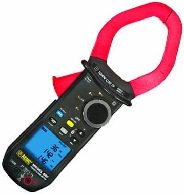 AEMC 607 True RMS Power Clamp-Meter with Recording Capability, 2,000A AC, 3,000A DC, Conductors to 60mm, Voltage, Frequency, Resistance, and Power Measurement