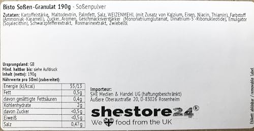 Bisto Gravy Granules Soßen-Granulat Soßenpulver 190G – importiert von Shestore24