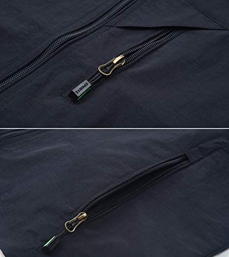 Spanye Men Lightweight Vest Outdoor Leisure Vest with Pockets Windproof Jacket For Sport Golf Work4