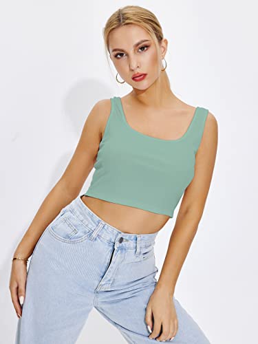 Image of Shasmi Women's & Girls' Solid Sweet Heart Neck Slim Fit Simplicity Tops (TOP 50)
