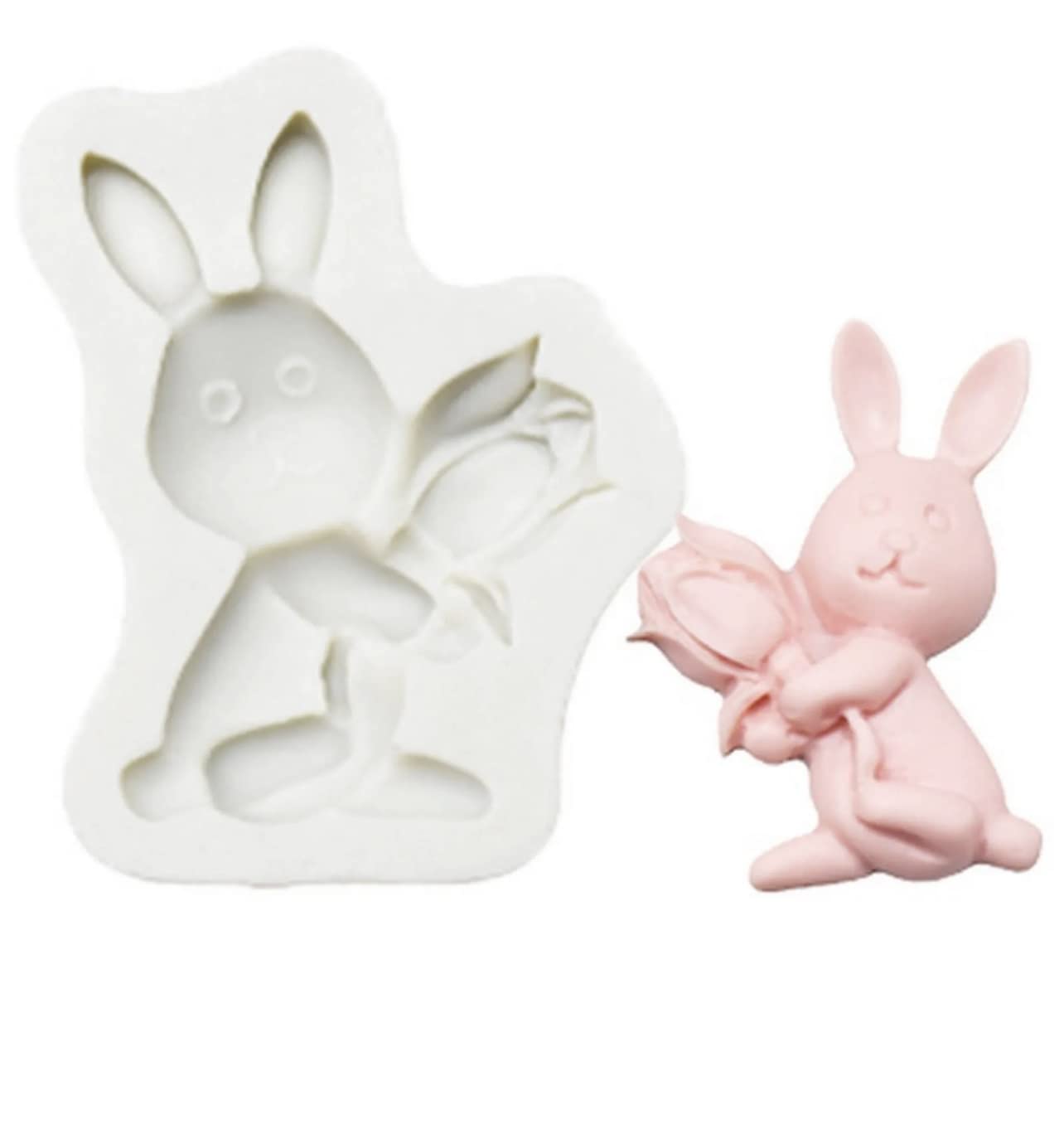 EgBert 3D Coniglio Pasqua Coniglietto Silicone Stampo Fondente Torta