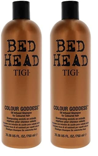 BED HEAD by TIGI Colour Goddess Champú para Pelo Teñido, Cabello seco, 750ml (Paquete de 2)