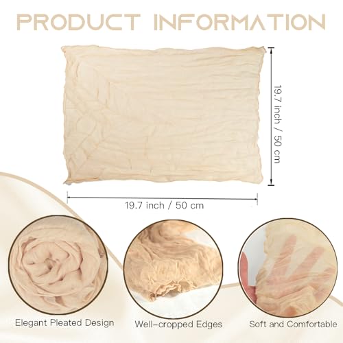 120 Servilletas de Tela Beige 20 x 20 pulgadas Pack miniatura 4