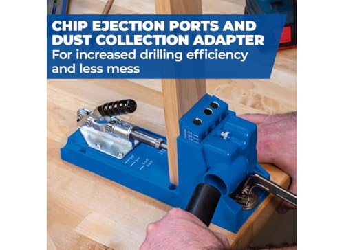 Image of Kreg K4 Pocket Hole Jig - Adjustable, Versatile Jig for Strong Joints - Create Perfect, Rock-Solid Joints - Easily Adjustable Drill Guides - For Materials 1 /2 inch to 1 1 /2 inch Thick
