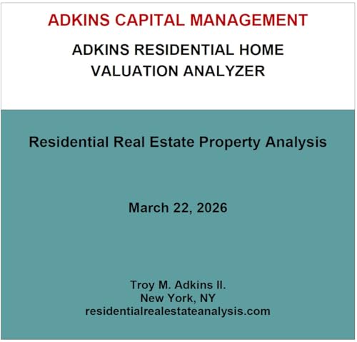 Residential Real Estate Analysis Software Application