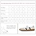 Tigeridea White Sneakers for Women Business Casual Tennis Shoes Cute Flat Retro Mary Jane Shoes Women's Fashion White Sneakers Size 10