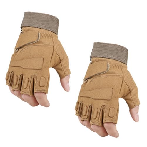 Laikoutd Fingerless Tactically Gloves Nonslip Cycling Half Finger Glove Finger Back Protective Breathable Glove for Women Man