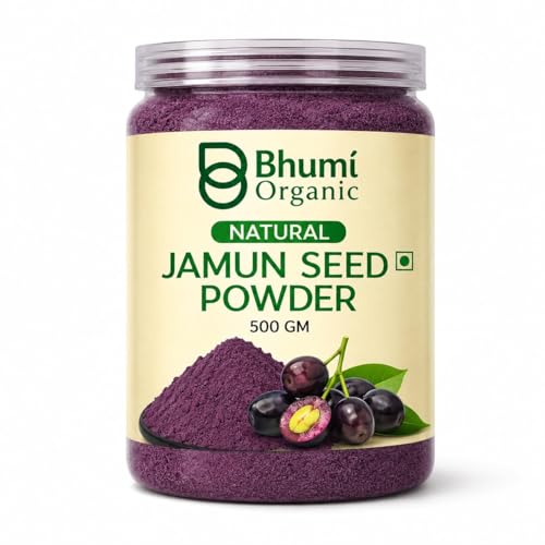 Image of Ayurveda Jamun Seed Powder, 500 gm | For Diabetes, Herbal Supplement