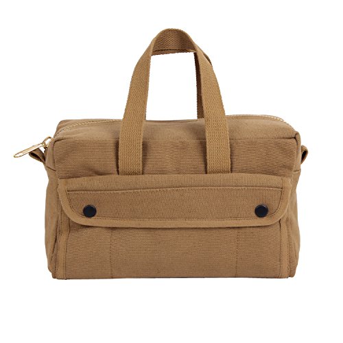 Rothco Mechanics Tool Bag With Brass Zipper - Coyote Brown