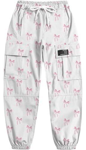 Image of SANGTREE Girls & Womens Printing Cargo Jogger Pants,6 Years - Women 2XL