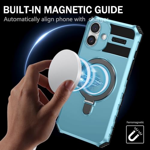 Coque iPhone 16 Plus robuste antichoc avec béquille magnétique