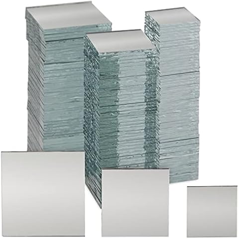 Juvale 150 Pieces Small Square Mirrors for Crafts Cover