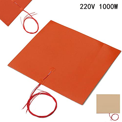 ZYWUOY Silikon-Heizmatte, 400 x 600 mm, 220 V, 1000 W, Silikon-Heizmatte für die Drucker-Heizbettheizung