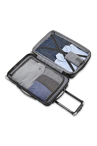 Image of Samsonite Omni 2 Hardside 2 Piece Set - Includes Global Carry-On & Large Checked Suitcases - 360 Dual Spinner Wheels - Integrated TSA Lock & Expansion - Amazon Exclusive - Midnight Black